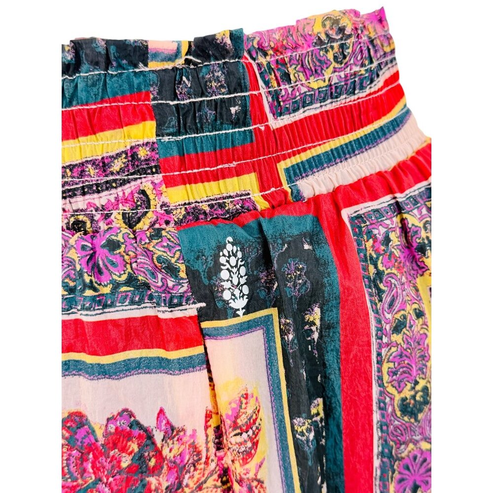 NWT Free People Movement Slouchy Multicolored Tapestry Printed Pants - Picture 16 of 16